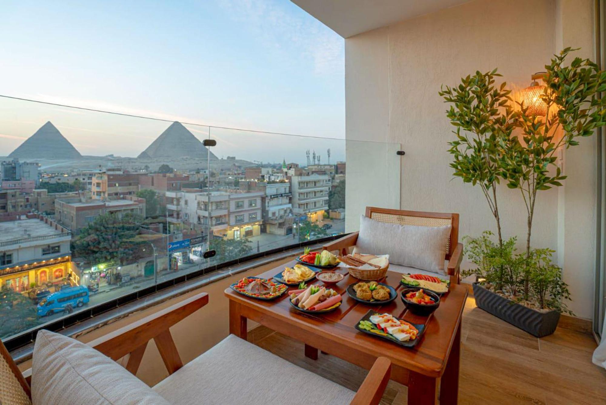 Galaxy Pyramids View Inn Kafrat al Jabal ภายนอก รูปภาพ
