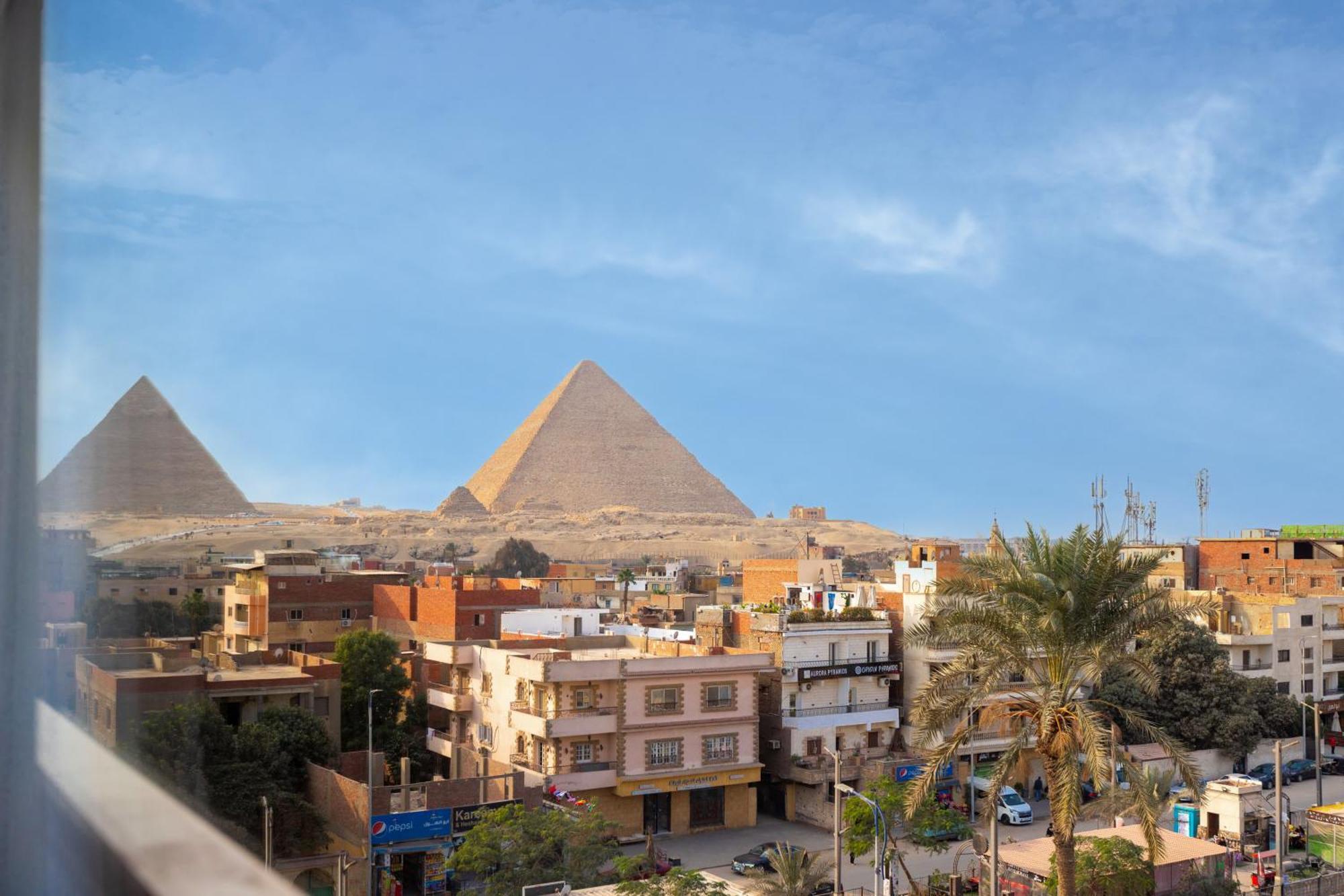Galaxy Pyramids View Inn Kafrat al Jabal ภายนอก รูปภาพ