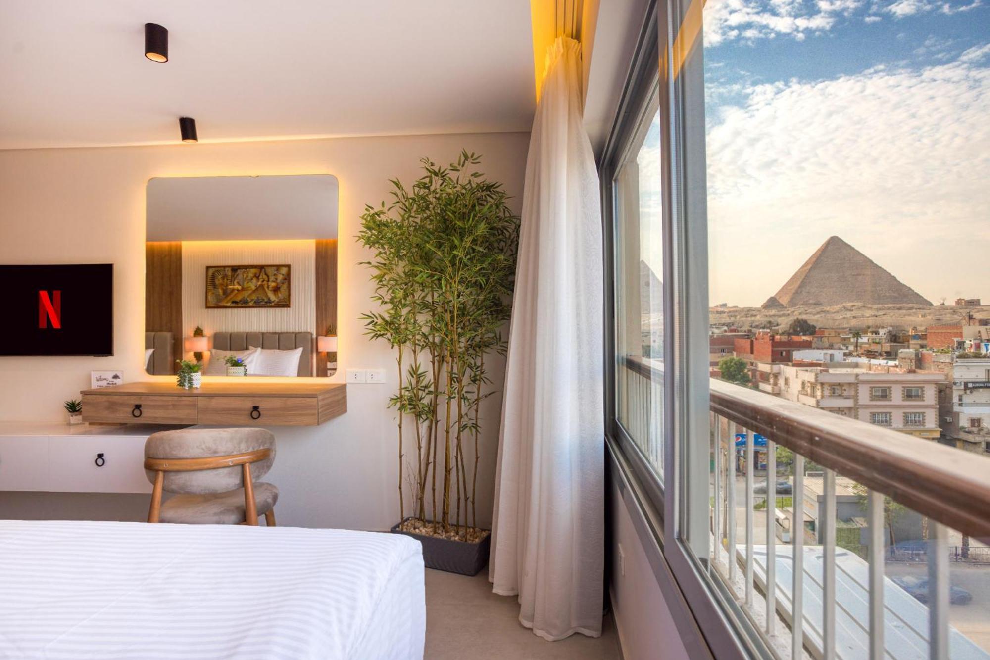 Galaxy Pyramids View Inn Kafrat al Jabal ภายนอก รูปภาพ