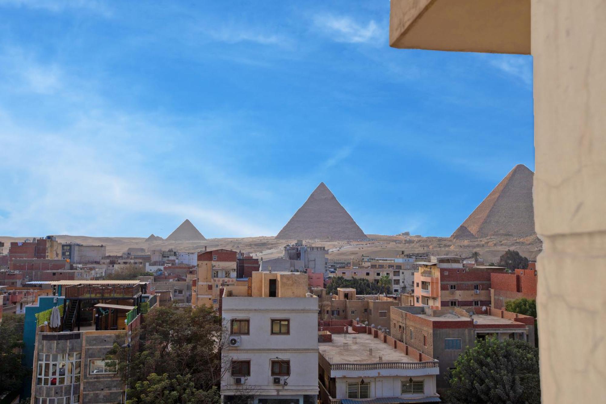 Galaxy Pyramids View Inn Kafrat al Jabal ภายนอก รูปภาพ