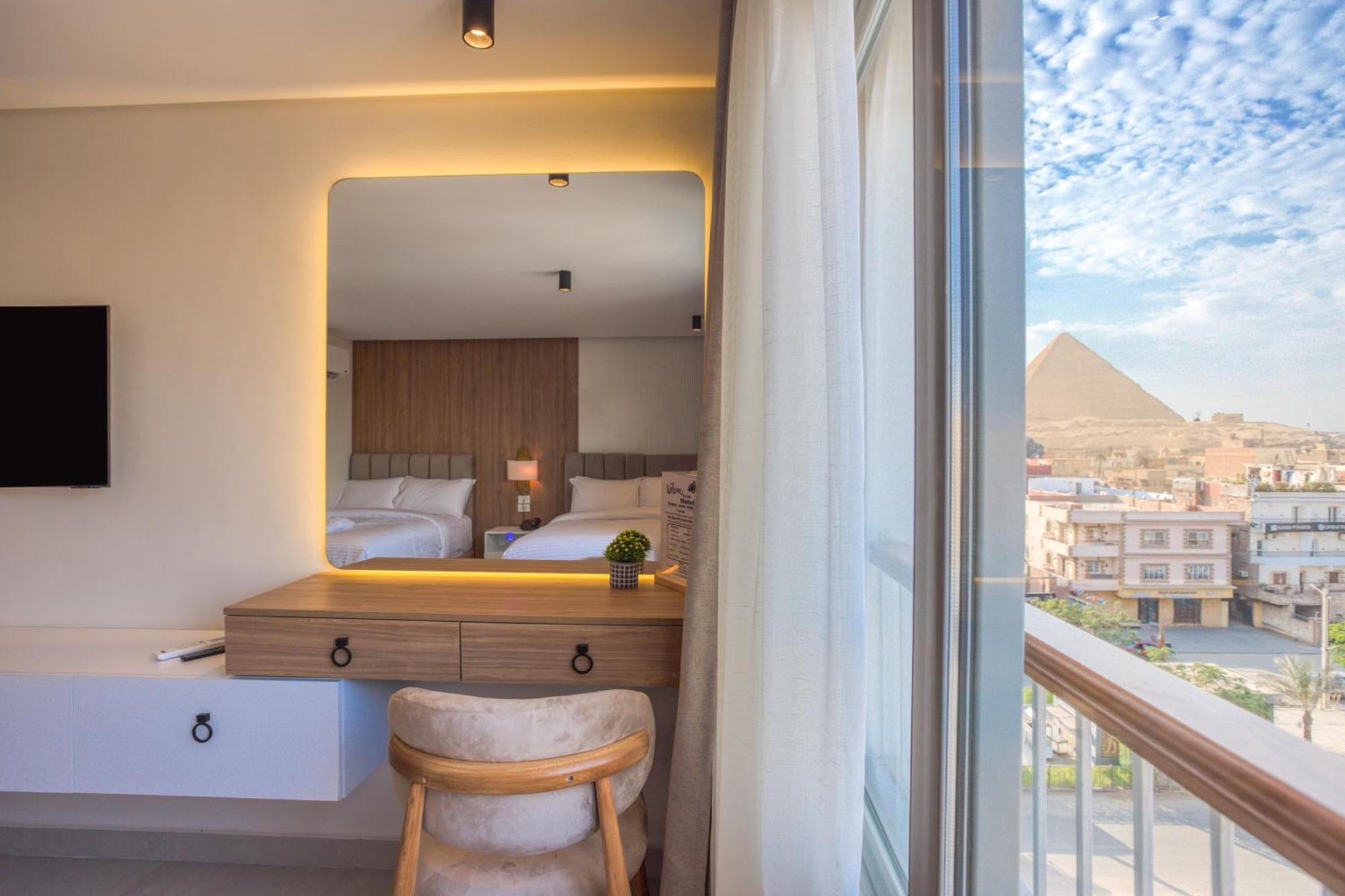 Galaxy Pyramids View Inn Kafrat al Jabal ภายนอก รูปภาพ