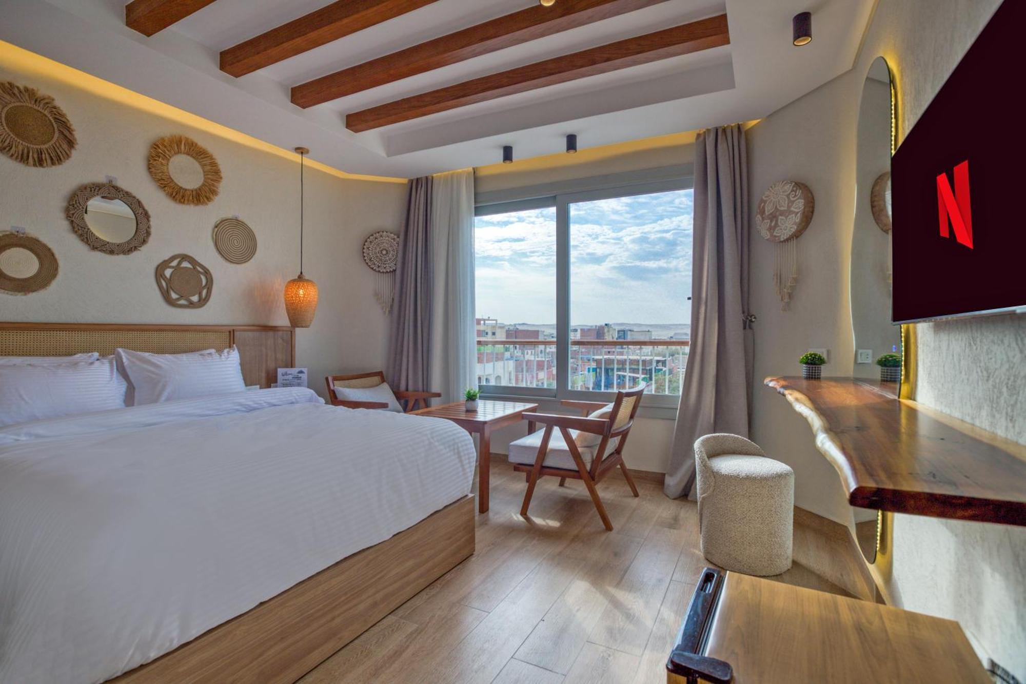 Galaxy Pyramids View Inn Kafrat al Jabal ภายนอก รูปภาพ