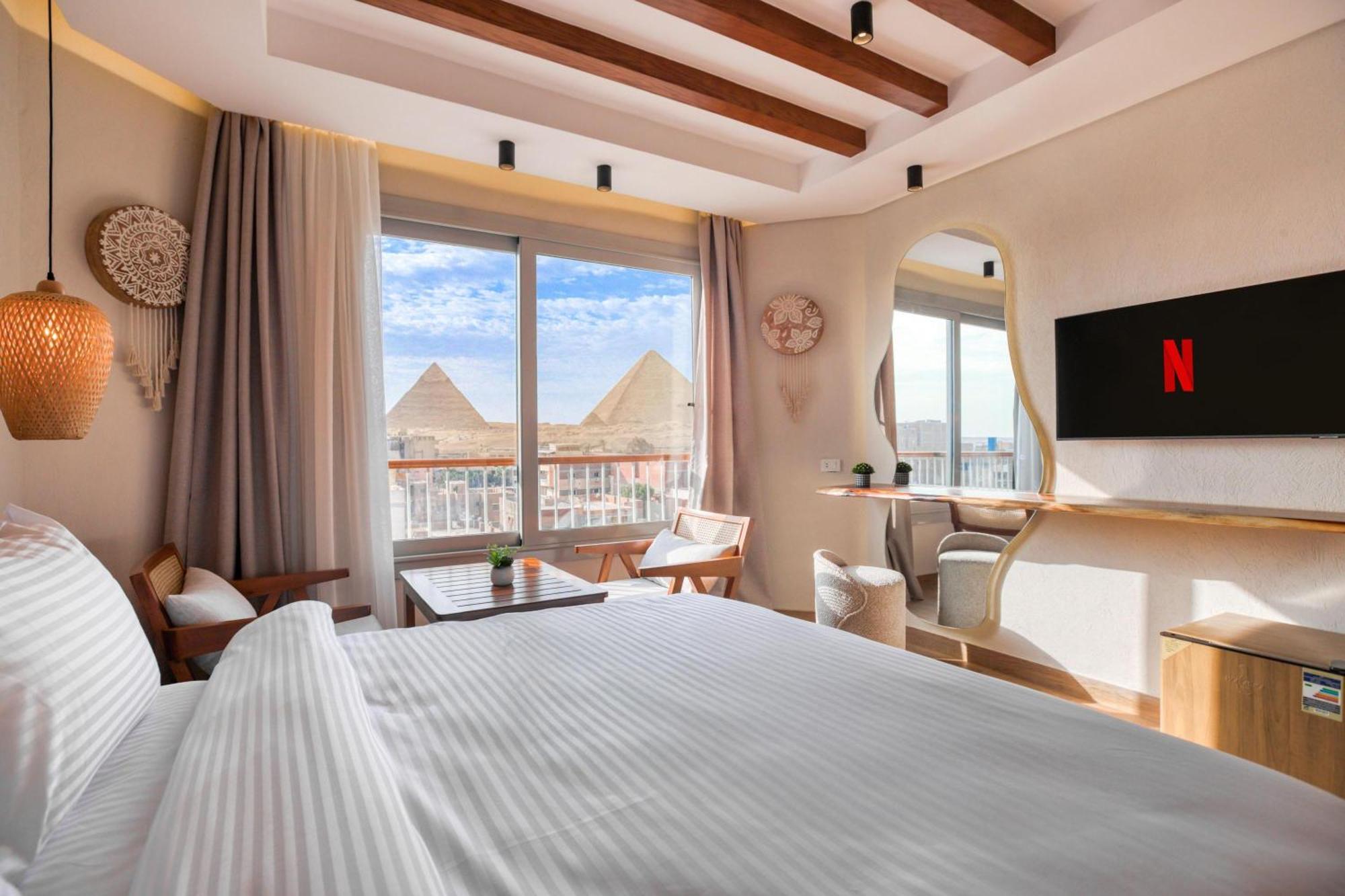 Galaxy Pyramids View Inn Kafrat al Jabal ภายนอก รูปภาพ