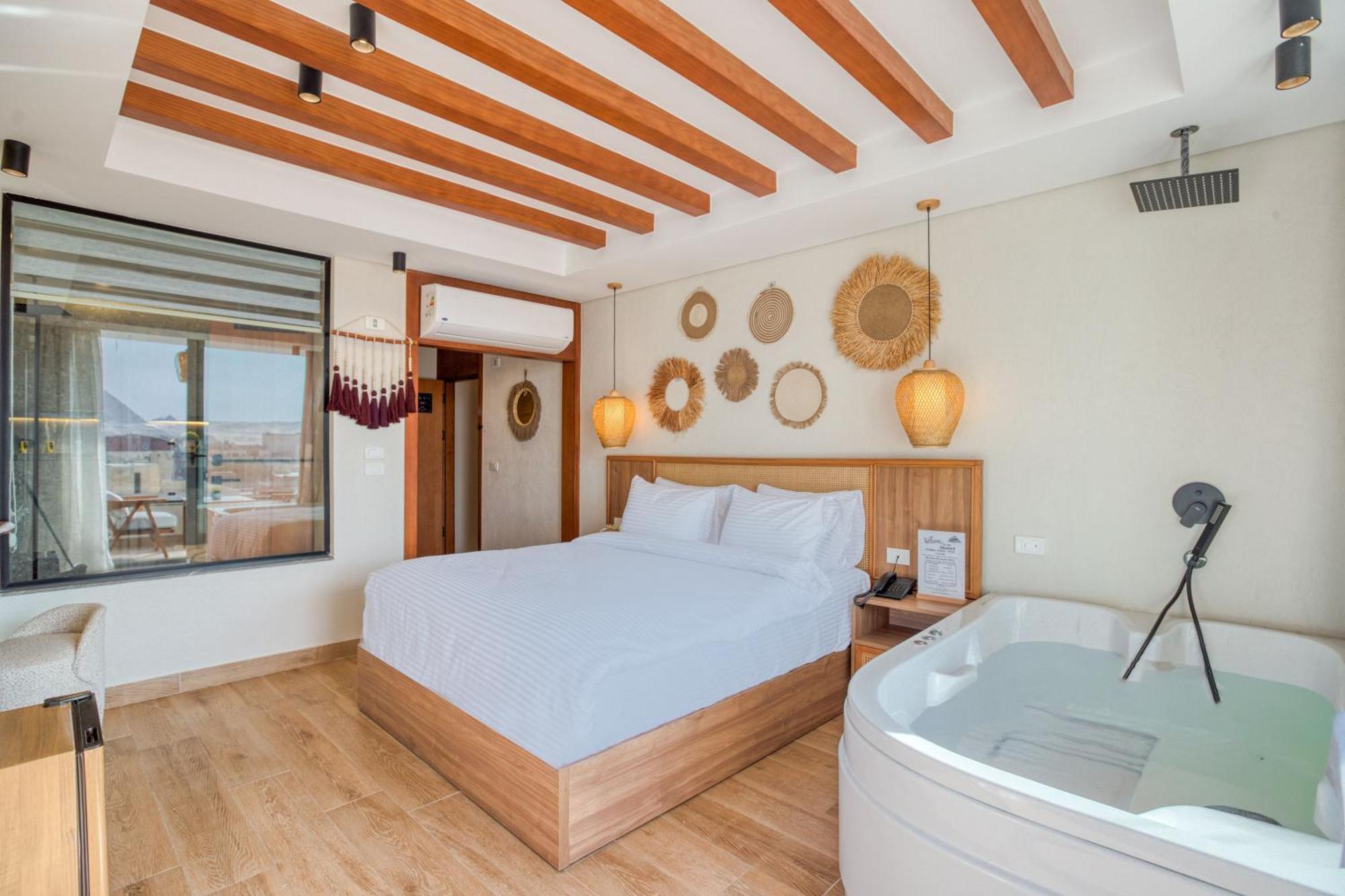 Galaxy Pyramids View Inn Kafrat al Jabal ภายนอก รูปภาพ