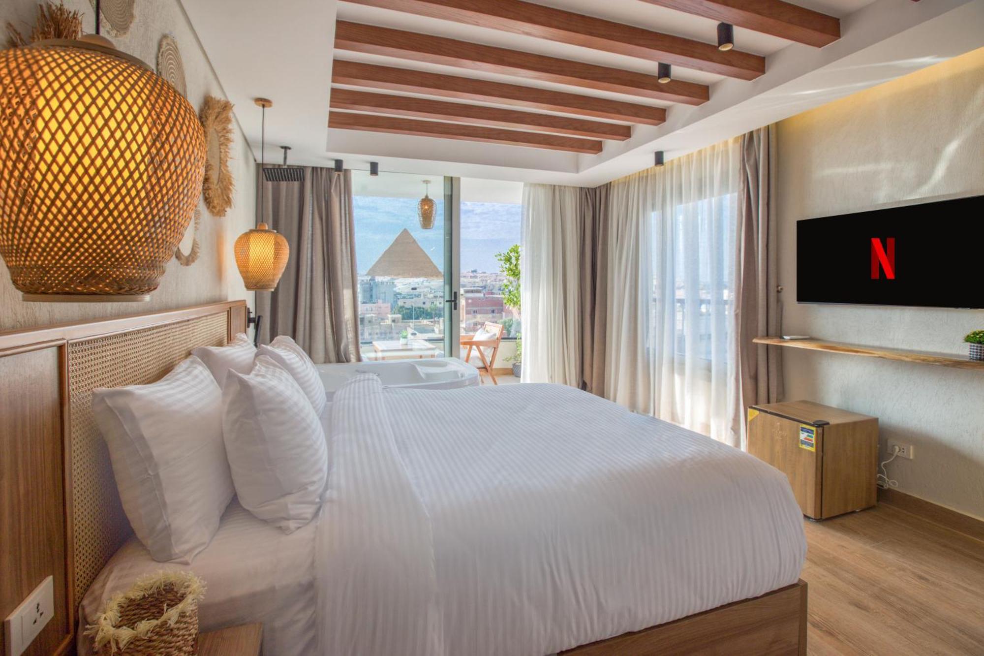 Galaxy Pyramids View Inn Kafrat al Jabal ภายนอก รูปภาพ