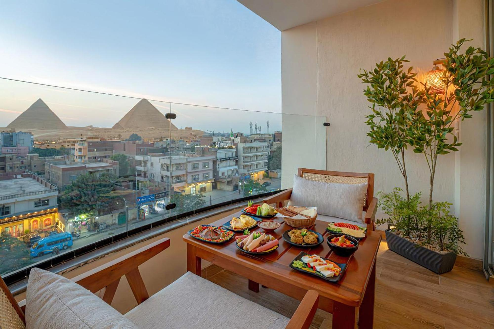 Galaxy Pyramids View Inn Kafrat al Jabal ภายนอก รูปภาพ